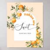 Kleine schattige boog Baby's zijn zoet Poster (Voorkant)