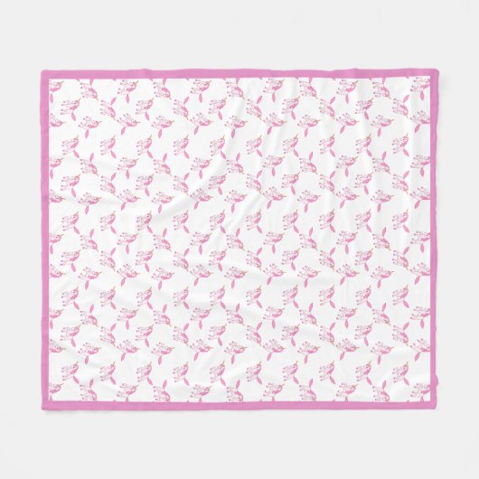 Kleine schattige eenhoorns fleece deken (Voorkant (Horizontaal))