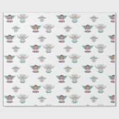 Kleine schattige engeltjes van Renee Lavoie Cadeaupapier (Vlak)