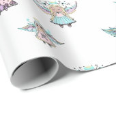 Kleine schattige engeltjes van Renee Lavoie Cadeaupapier (Rol Hoek)