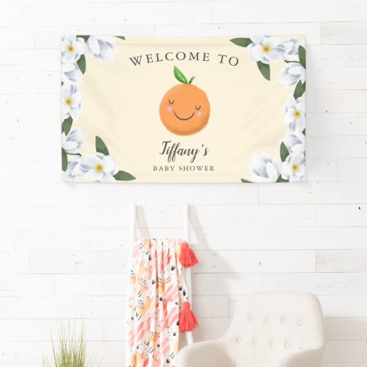 Kleine schattige gele clementine bloemig spandoek (Insitu)