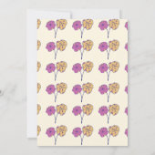 Kleine Schattige Gepersonaliseerd Meisjes Verjaard Kaart (Achterkant)