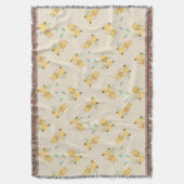 Kleine schattige giraffe bloemenlicht bruin deken (Voorkant Verticaal)