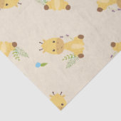 Kleine schattige giraffe bloemenlicht bruin tissuepapier (Detail)