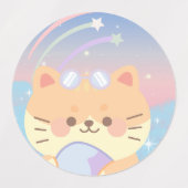 Kleine schattige huisdieren labels (Design 2)