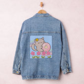 kleine schattige kat denim jacket (Hangar)