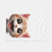 Kleine schattige kat, schattige kat, kudde, ginger fleece deken (Voorkant (Horizontaal))