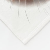 Kleine schattige kat, schattige kat, kudde, ginger fleece deken (Hoek)