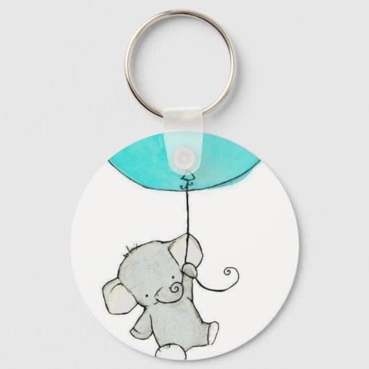  kleine Schattige olifant Sleutelhanger (Voorkant)
