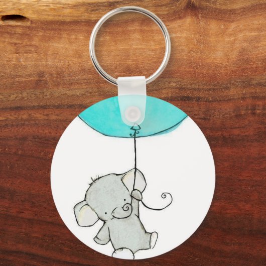 kleine Schattige olifant Sleutelhanger (Voorkant)