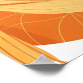 Kleine schattige sinaasappel is op de weg Baby sho Poster (Hoek)