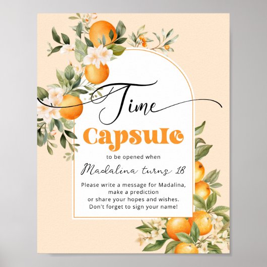 Kleine schattige verjaardag tijd capsule poster (Voorkant)