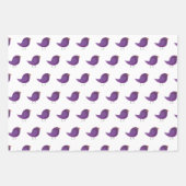 Kleine schattige vogels inpakpapier vel (Voorkant 2)