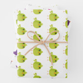 Kleine schattige vogels inpakpapier vel (In situ)