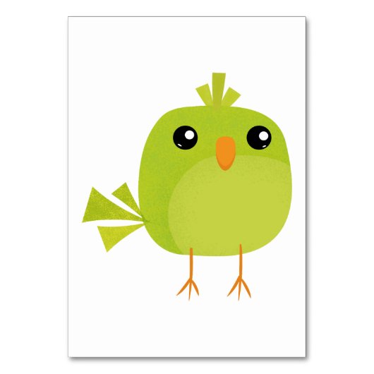 Kleine schattige vogeltjes kaart (Voorkant)