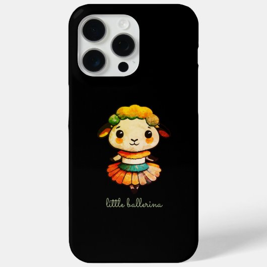 Kleine Schattigee Ballerina Sheep Case-Mate iPhone Case (Achterkant)