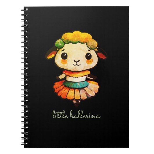 Kleine Schattigee Ballerina Sheep Notitieboek (Voorkant)