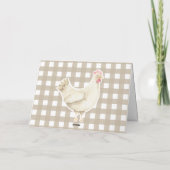 Kleine Schattigee Chick verjaardagsfeestje bedankt (Achterkant)