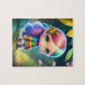 Kleine Schattigee Elf Meisje Legpuzzel (Horizontaal)