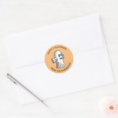 Kleine Schattigee geest Ronde Sticker (Envelop)