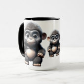 Kleine Schattigee Gorilla Mok (Voorkant links)