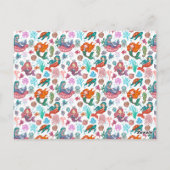 Kleine Schattigee Kleine Zeemeerminnen Verjaardags Briefkaart (Achterkant)