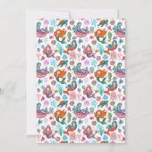 Kleine Schattigee Kleine Zeemeerminnen Verjaardags Kaart (Achterkant)