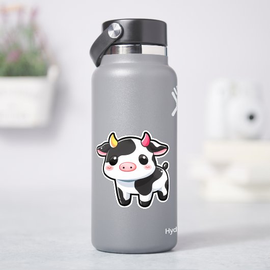 Kleine Schattigee Koe Sticker (HydroFlask)