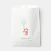 Kleine Schattigee Teddy Bear Baby shower Bedankzakje (Voorkant)