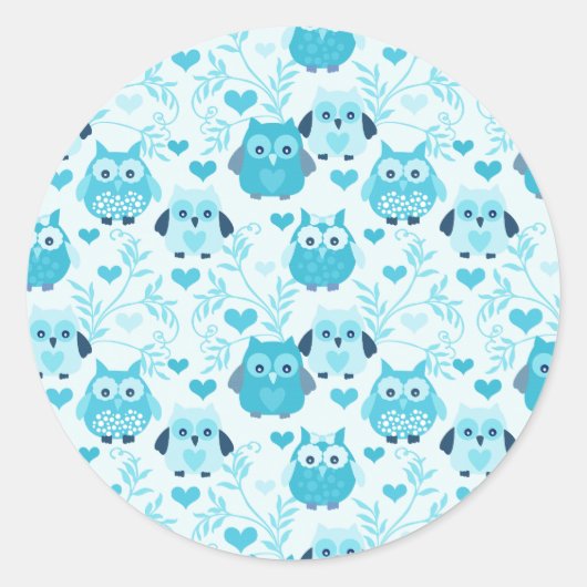 Kleine Schattigee Uil Stickers (Voorkant)