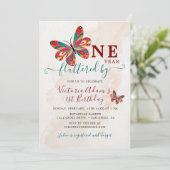 Kleine Schattigee vlinderflutter foto eerste verja Kaart (Staand voorkant)