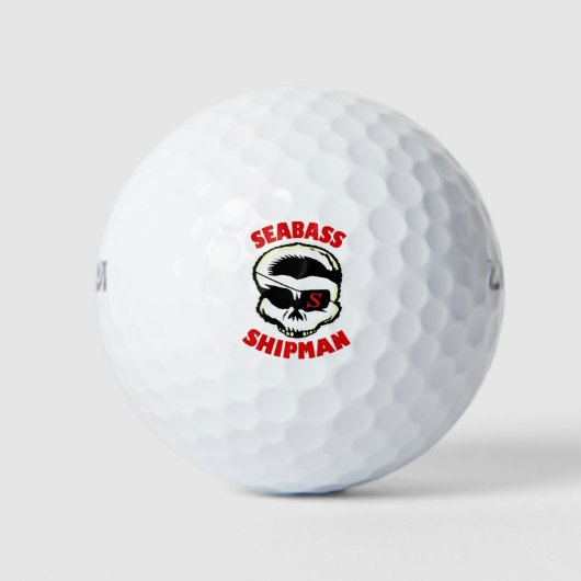 Kleine schedel logo golfballen (Voorkant)