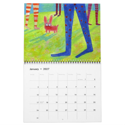 kleine schilderijenkalender kalender (Jan 2027)