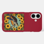 Kleine schildpad en zwartogige madeliefbloemen Case-Mate iPhone case (Achterkant (horizontaal))