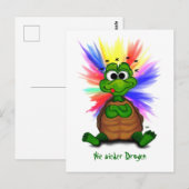 Kleine schildpad, nooit meer drugs. briefkaart (Voorkant / Achterkant)