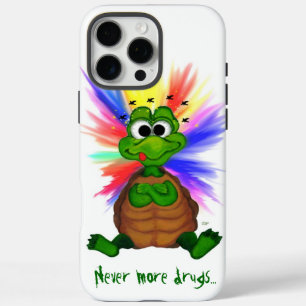 Kleine schildpad, nooit meer drugs. iPhone 16 pro max hoesje