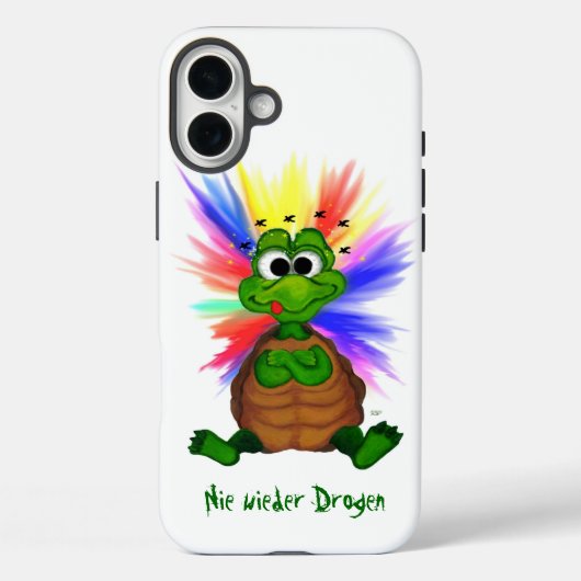 Kleine schildpad, nooit meer drugs. Case-Mate iPhone case (Achterkant)