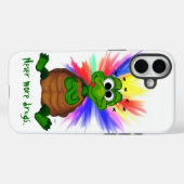 Kleine schildpad, nooit meer drugs. Case-Mate iPhone case (Achterkant (horizontaal))