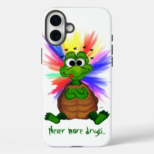Kleine schildpad, nooit meer drugs. Case-Mate iPhone case (Achterkant)