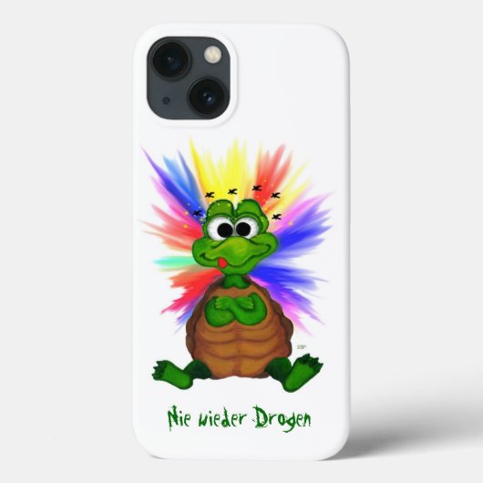 Kleine schildpad, nooit meer drugs. Case-Mate iPhone case (Achterkant)