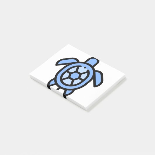 Kleine schildpad post-it® notes (Schuin)