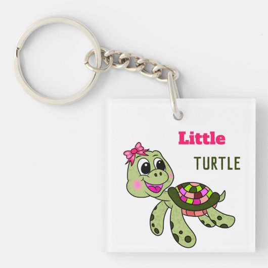 Kleine schildpad sleutelhanger (Voorkant)
