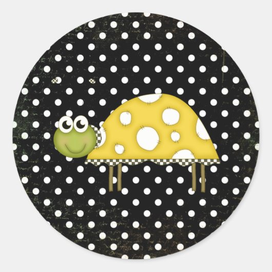 Kleine schildpad sticker (Voorkant)