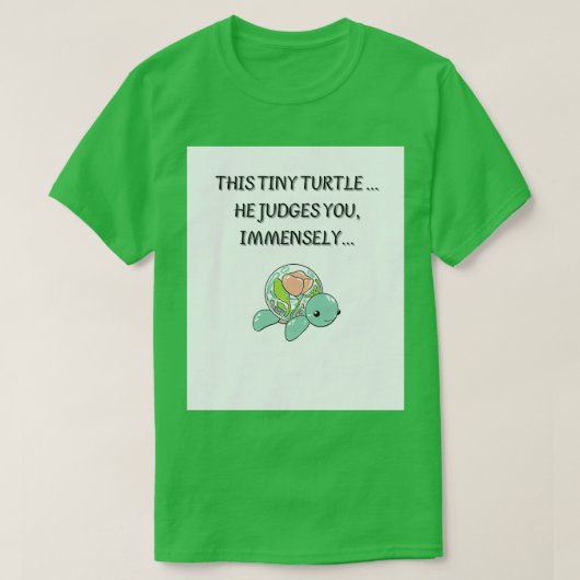 Kleine schildpad t-shirt (Design voorkant)