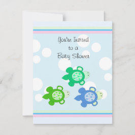 Kleine Schildpadden Baby Shower Kaart