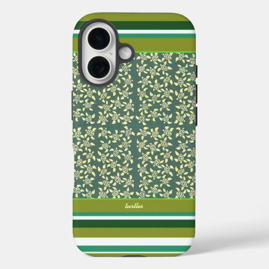 Kleine Schildpadden groen patroon Case-Mate iPhone Case (Achterkant)