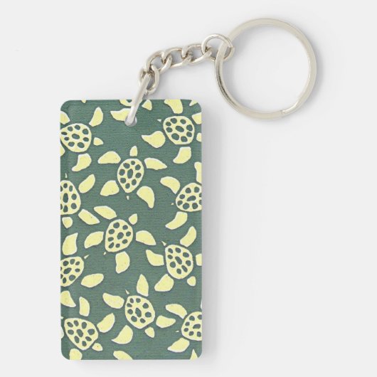 Kleine schildpadden sleutelhanger (achterkant)
