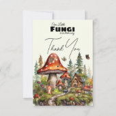 Kleine schimmels paddenstoelen grillige Herfst bab Bedankkaart (Voorkant)