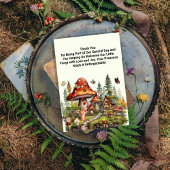 Kleine schimmels paddenstoelen grillige Herfst bab Bedankkaart