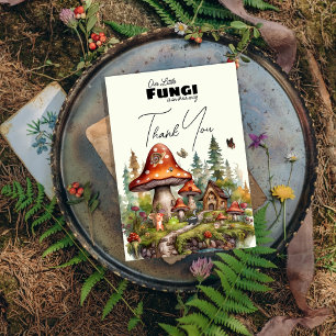 Kleine schimmels paddenstoelen grillige Herfst bab Bedankkaart